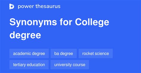 college education synonym.